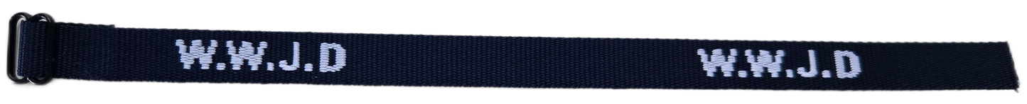 W.W.J.D Adjustable Woven Wristband