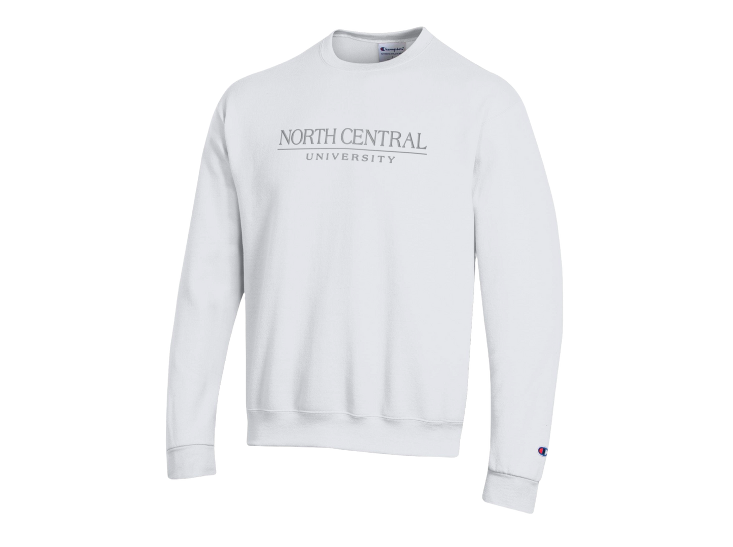 Champion Embroidered Crew: White