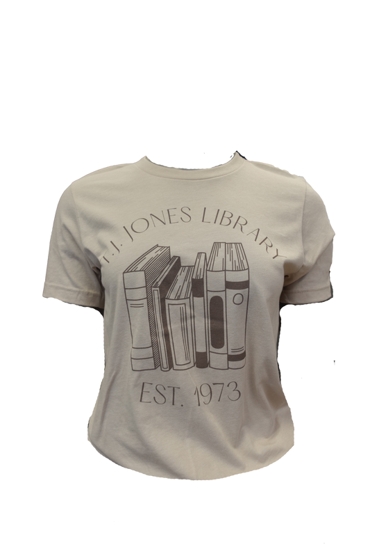 Tan TJ Jones Library T-Shirt