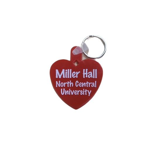 Miller Hall Heart Key Chain