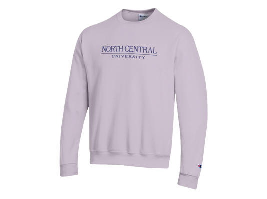 Champion Embroidered Crew: Lilac