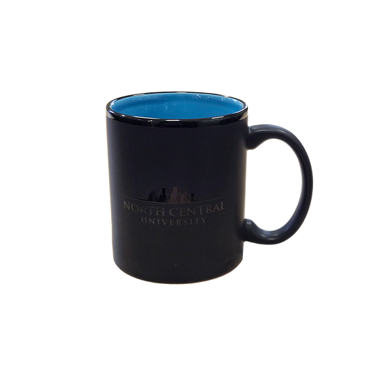 Mug: Matte Black/ Sky Blue